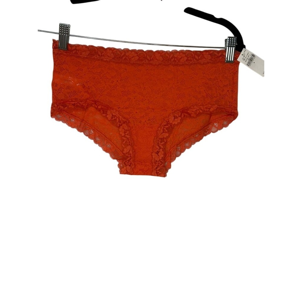 Old Navy Orange Lace Cheeky Panties Lingerie S Small NWT‎